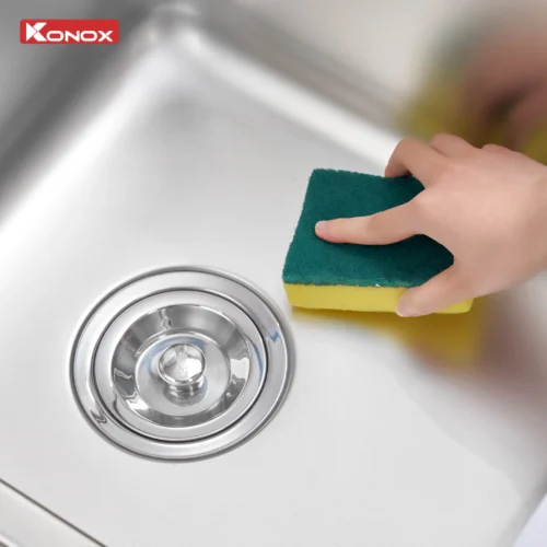 Chậu rửa bát lắp âm 2 hố cân r50 tari 7846SM
