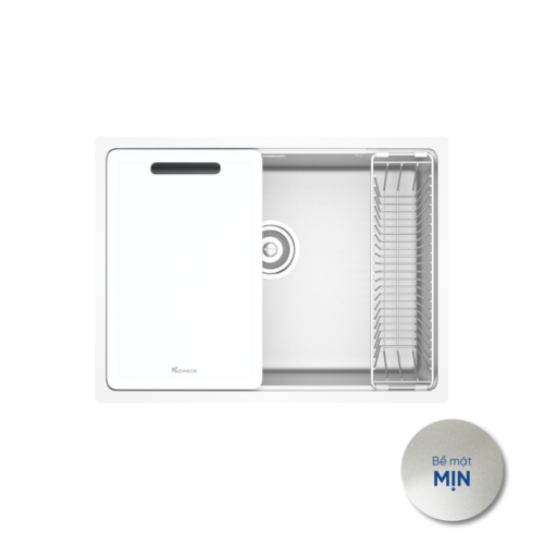 Chậu rửa bát phong cách Nhật bề mặt mịn Konox Tari 6448SM