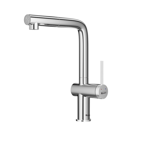 Vòi rửa bát dây rút Konox Stream Smart Chrome