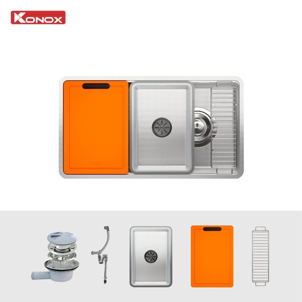 Chậu rửa bát 1 hố chống xước Dekor 7844SU