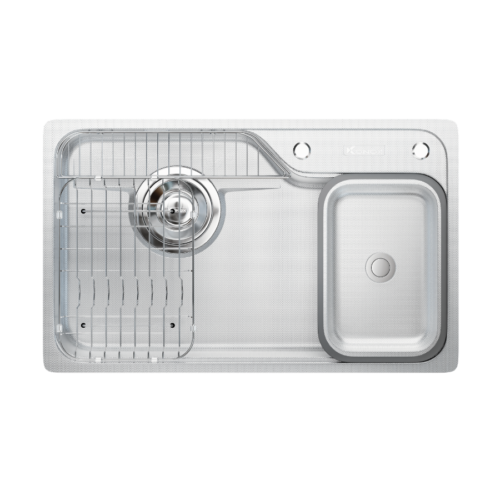 Chậu rửa bát inox 1 hố chống xước Dekor 8250TS