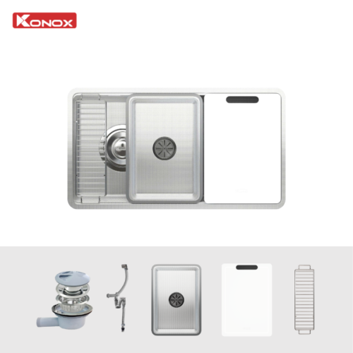Chậu rửa bát chống xước Workstation Sink Dekor JP8044SU-L