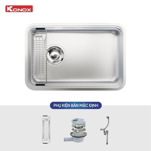 phụ kiện chậu rửa bát 1 hố chống xước Konox Tari 7047PP-L